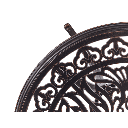 Mesa bistrô ANDALO 68 cm 68 cm Metal Castanho