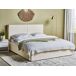 Beliani Cama con almacenaje Bouclé MOISSAC 177x224 Beliani Cama con almacenaje Bouclé MOISSAC 177x224 Crema