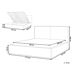 Beliani Cama con almacenaje Bouclé MOISSAC 177x224 Beliani Cama con almacenaje Bouclé MOISSAC 177x224 Crema