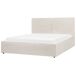 Beliani Cama con almacenaje Bouclé MOISSAC 177x224 Beliani Cama con almacenaje Bouclé MOISSAC 177x224 Crema