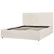 Beliani Cama con almacenaje Bouclé MOISSAC 177x224 Beliani Cama con almacenaje Bouclé MOISSAC 177x224 Crema