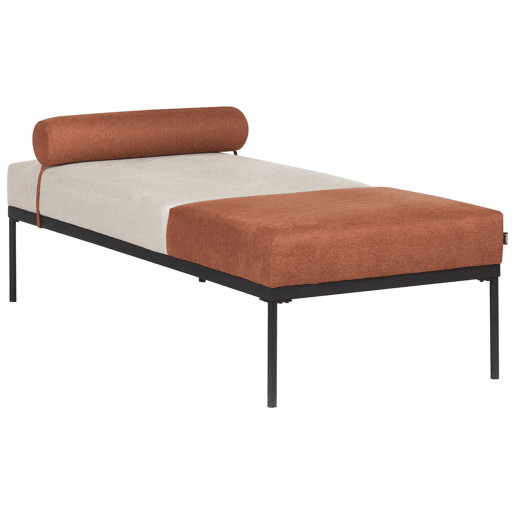 Beliani Chaise longue Linho sintético MALMOS