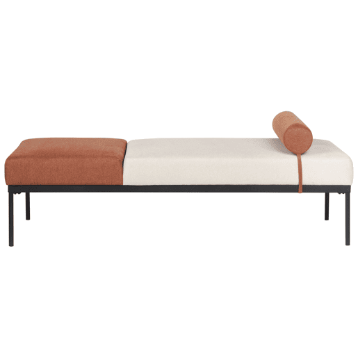 Beliani Chaise longue Linho sintético MALMOS