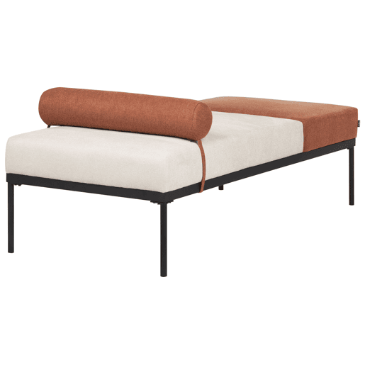 Beliani Chaise longue Linho sintético MALMOS