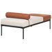 Beliani Chaise longue Lino sintético MALMOS Beliani Chaise longue Lino sintético MALMOS Beige