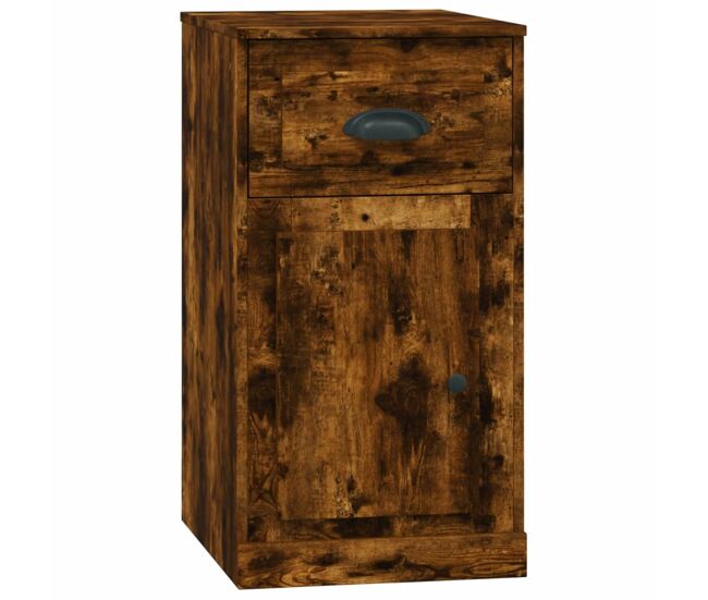 Vidaxl armario auxiliar y cajón madera contrachapada roble 40x50x75 cm
