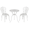 Conjunto de varanda TRIORADASCIO Metal Branco creme