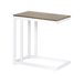 Beliani Mesa de jardín MESSINA 60x35 Beliani Mesa de jardín MESSINA 60x35 Blanco/ Madera