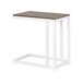 Beliani Mesa de jardín MESSINA 60x35 Beliani Mesa de jardín MESSINA 60x35 Blanco/ Madera