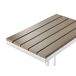 Beliani Mesa de jardín MESSINA 60x35 Beliani Mesa de jardín MESSINA 60x35 Blanco/ Madera