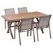 Beliani Conjunto de comedor TIANO Beliani Conjunto de comedor TIANO Gris