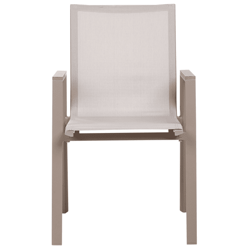 Conjunto de refeições de jardim 4 lugares TIANO Metal Cinzento