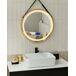 Beliani Espejo de baño DAROIS Beliani Espejo de baño DAROIS Dorado