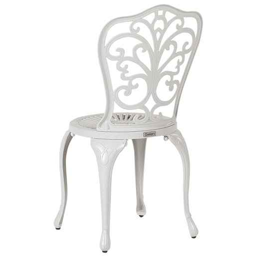 Conjunto de 2 cadeiras de jardim TRIORA Metal Branco creme