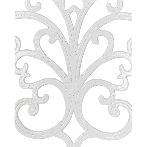 Conjunto de 2 cadeiras de jardim TRIORA Metal Branco creme