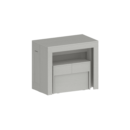 Conjunto de mesa e cadeiras com efeito madeira