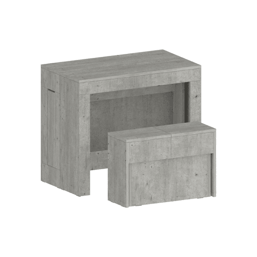 Conjunto de mesa e cadeiras com efeito madeira