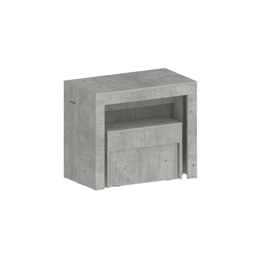 Conjunto de mesa e cadeiras com efeito madeira