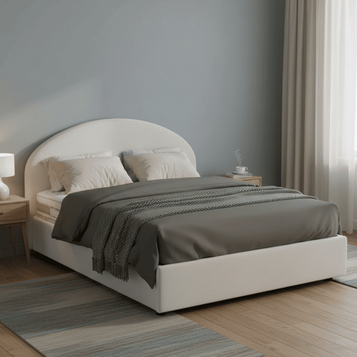 Cama quadrada e meia de tecido Cama quadrada e meia de tecido