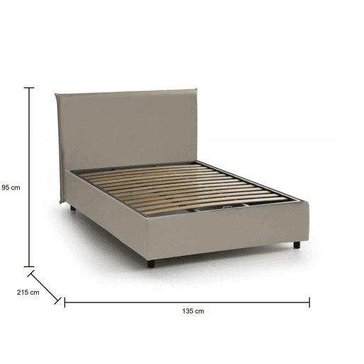 Cama quadrada e meia de tecido