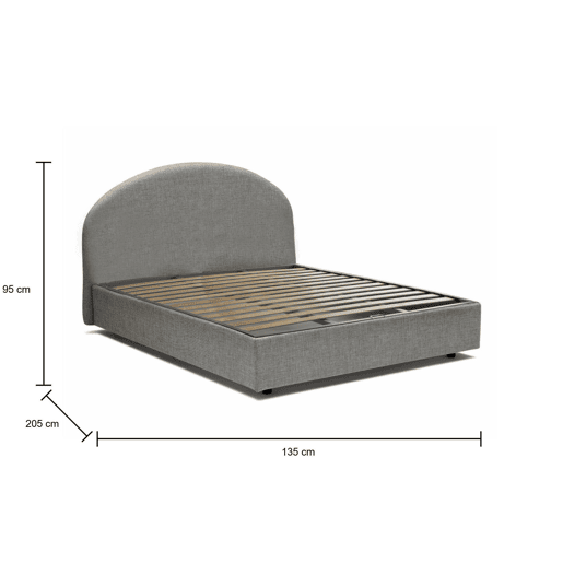 Cama quadrada e meia de tecido
