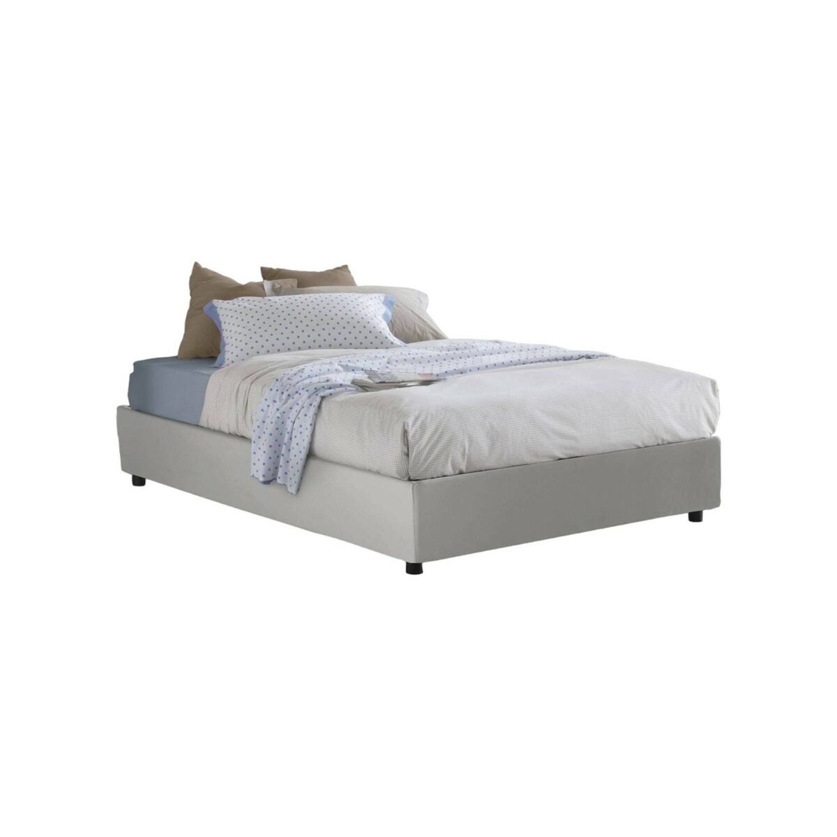 Cama quadrada e meia de tecido 135x205
