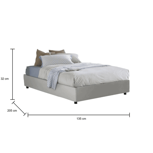 Cama quadrada e meia de tecido Cama quadrada e meia de tecido