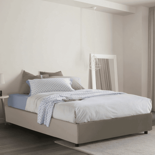 Cama quadrada e meia de tecido Cama quadrada e meia de tecido