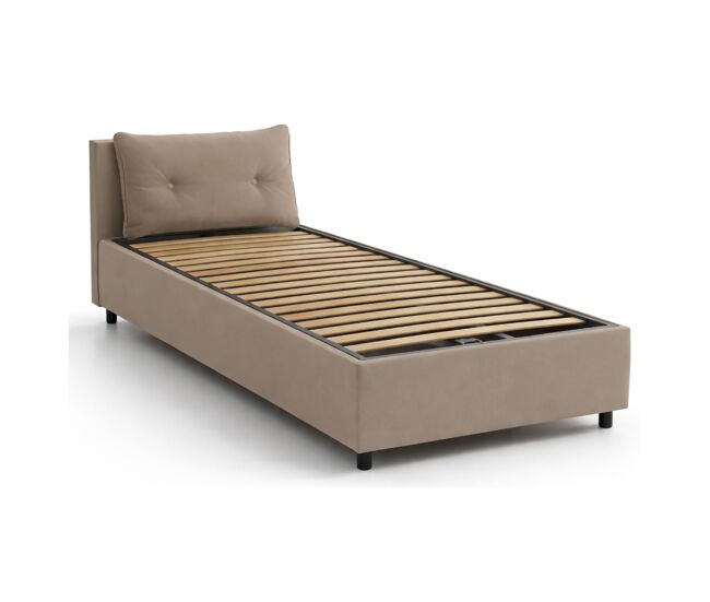 Cama de solteiro de tecido