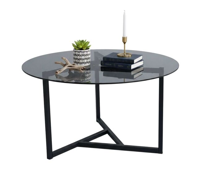 Mesa de Centro Forma Redonda de Metal