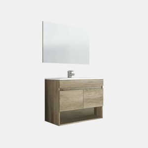 Sob o guarda-roupa com efeito de madeira