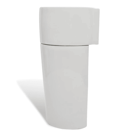 Lavatório c suporte e orifício p torneiratransbordo redondo branco Lavatório c suporte e orifício p torneiratransbordo redondo branco