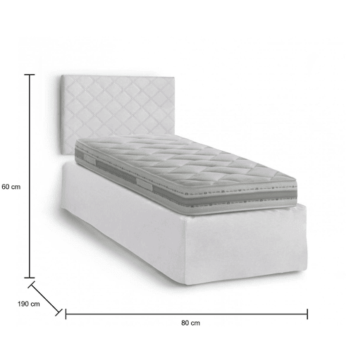 Cama de solteiro de tecido Cama de solteiro de tecido