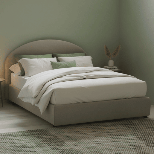 Cama quadrada e meia de tecido