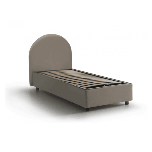 Cama de solteiro de tecido