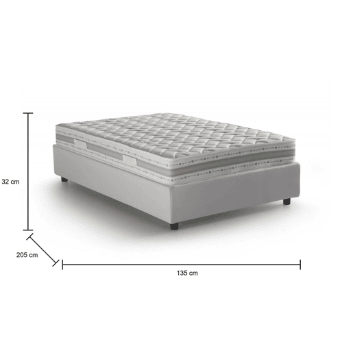 Cama quadrada e meia de tecido Cama quadrada e meia de tecido