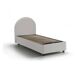 Cama de solteiro de tecido 95x205 Cama de solteiro de tecido 95x205 Blanco
