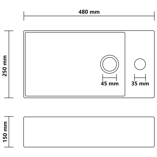 vidaXL Lavatório WC c extravasamento cerâmica rosa mate vidaXL Lavatório WC c extravasamento cerâmica rosa mate