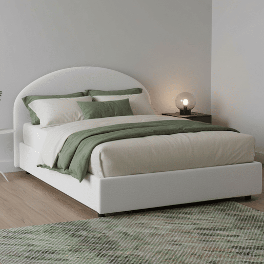 Cama quadrada e meia de tecido