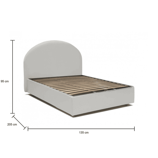 Cama quadrada e meia de tecido