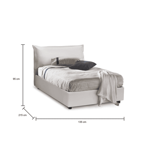 Cama quadrada e meia de tecido