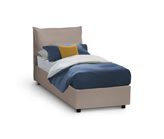 Cama de solteiro de tecido