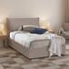 Cama quadrada e meia de tecido 135x205 Cama quadrada e meia de tecido 135x205 Gris