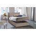 Cama quadrada e meia de tecido 135x205 Cama quadrada e meia de tecido 135x205 Gris