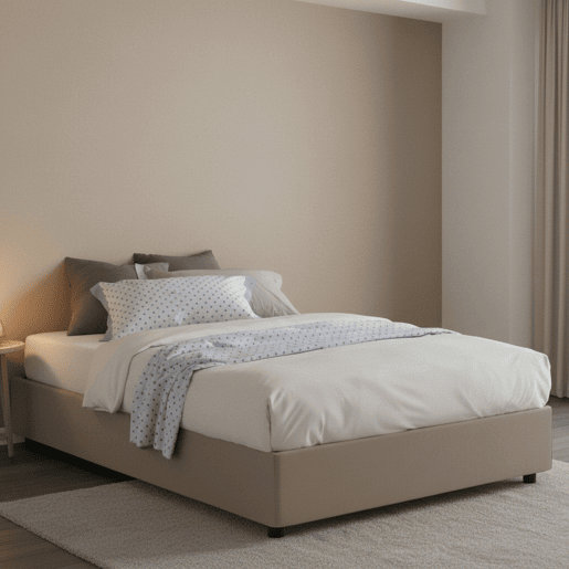Cama quadrada e meia de tecido Cama quadrada e meia de tecido