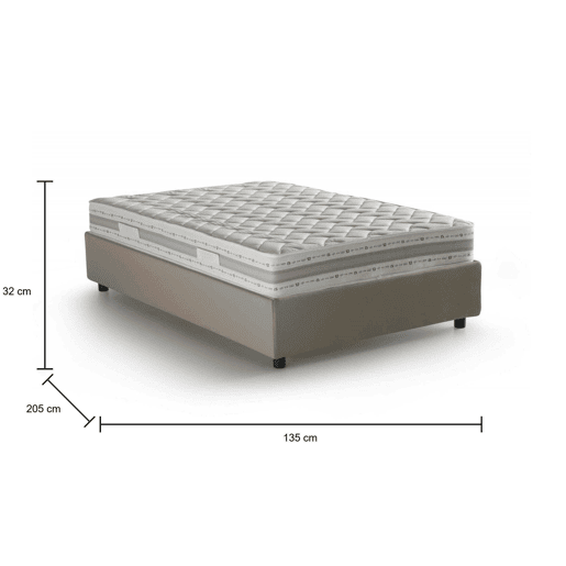 Cama quadrada e meia de tecido Cama quadrada e meia de tecido