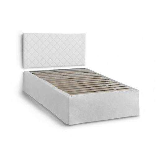 Cama quadrada e meia de tecido