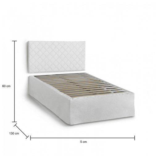 Cama quadrada e meia de tecido