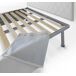 Cama quadrada e meia de tecido 95x130 Cama quadrada e meia de tecido 95x130 Blanco