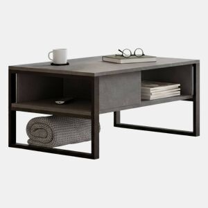 Mesa de centro com efeito madeira